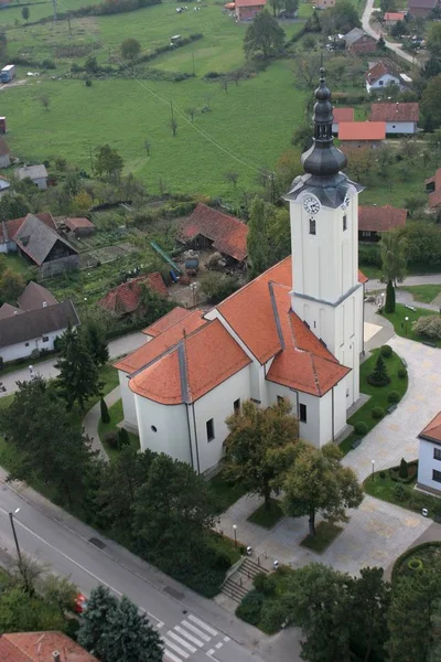 Chiesa Dell Assunzione Della Vergine Maria Klostar Ivanic Croazia — Foto Stock