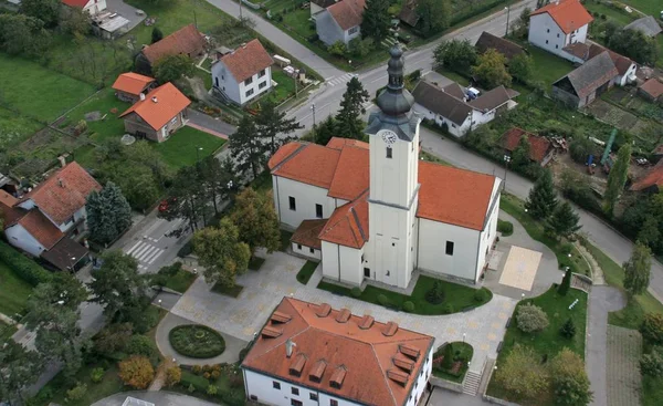 Eglise Assomption Vierge Marie Klostar Ivanic Croatie — Photo