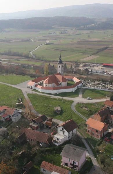 Kirche Der Heiligen Drei Könige Komin Kroatien — Stockfoto