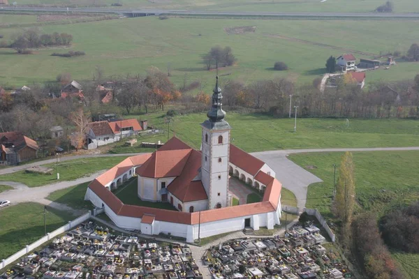 Igreja Dos Três Reis Komin Croácia — Fotografia de Stock