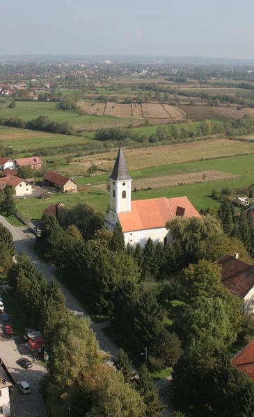 Iglesia Parroquial Del San Maximiliano Posavski Bregi Croacia —  Fotos de Stock