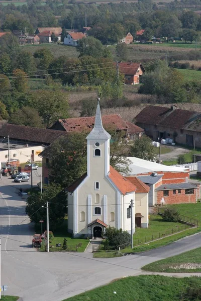 Kościół Parafialny Mikołaja Lijevi Dubrovcak Chorwacja — Zdjęcie stockowe