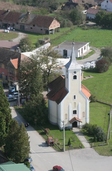 Pfarrkirche Des Heiligen Nikolaus Lijevi Dubrovcak Kroatien — Stockfoto