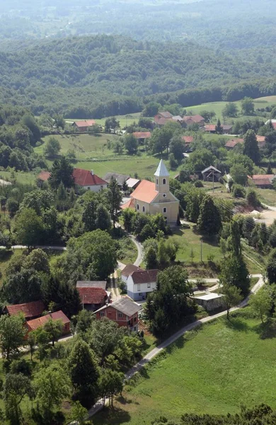 Kostel Panny Marie Lourdes Svatého Josefa Barilovicki Leskovac Chorvatsko — Stock fotografie