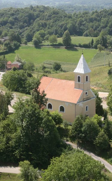 Eglise Notre Dame Lourdes Saint Joseph Dans Barilovicki Leskovac Croatie — Photo