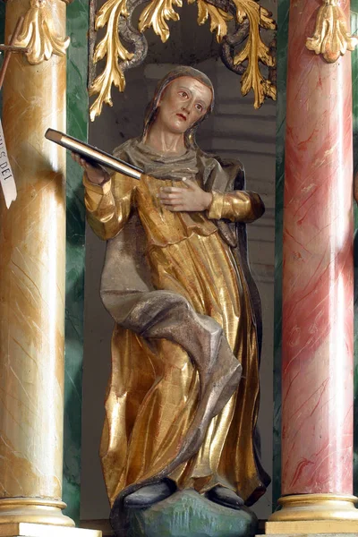 Heilige Anna Statue Auf Dem Hauptaltar Der Kirche Der Heiligen — Stockfoto