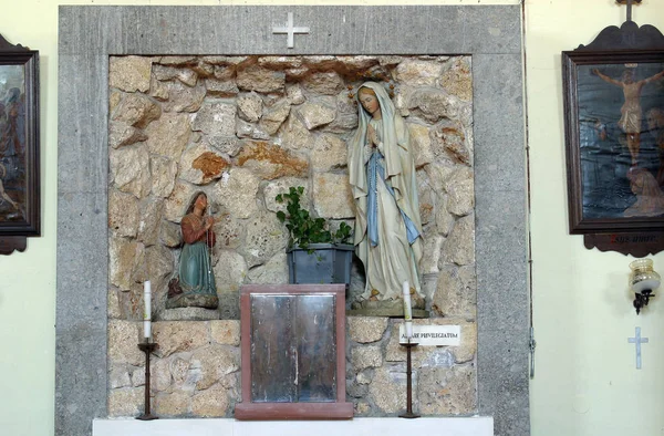 Altar Nossa Senhora Lourdes Igreja Nossa Senhora Lourdes São José — Fotografia de Stock