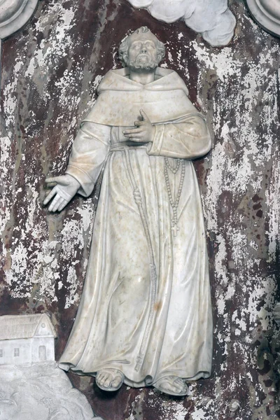 Sankt Franciskus Assisi Staty Altaret Sankt Franciskus Assisi Sankt Johannes — Stockfoto