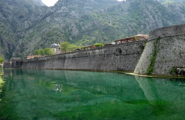 Kotor Eski Kale Duvarları Karadağ Unesco Dünya Mirası — Stok fotoğraf