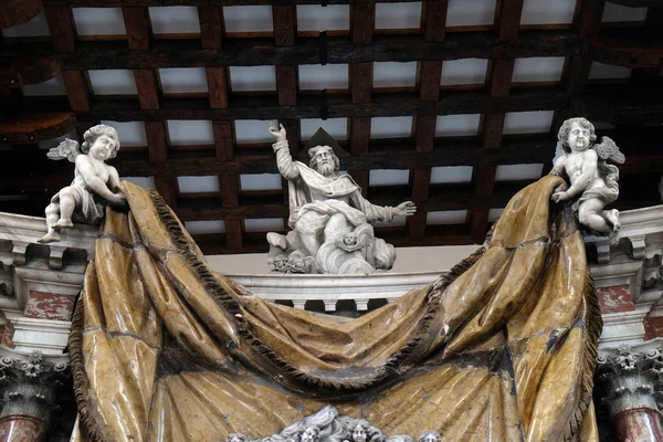 Dieu Père Statue Sur Maître Autel Église Catholique Sainte Claire — Photo