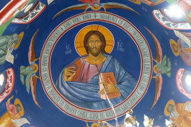 İsa Mesih, Makedonya'daki Ohri Saint Naum Manastırı yakınlarındaki Balkanlar'daki Saint Paraskeva Kilisesi'ndeki fresk