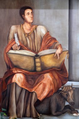 Evangelist Aziz Luka, Travno'daki Aziz Luka Kilisesi'nde sunak, Zagreb, Hırvatistan