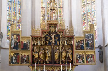 Rothenburg ob der Tauber'deki St James Kilisesi'nde on iki Havari sunağı, Almanya