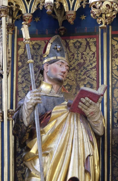 Leonard Twelve Apostles Altar James Church Rothenburg Der Tauber Germany — стоковое фото