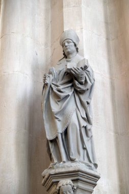 Rothenburg ob der Tauber'deki St James Kilisesi'ndeki Aziz Heykeli, Almanya