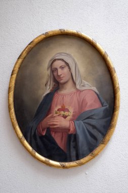 Meryem'in Tertemiz Kalbi, Schmerlenbach'taki St. Agatha kilisesinde sunak, Almanya