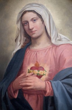 Meryem'in Tertemiz Kalbi, Schmerlenbach'taki St. Agatha kilisesinde sunak, Almanya