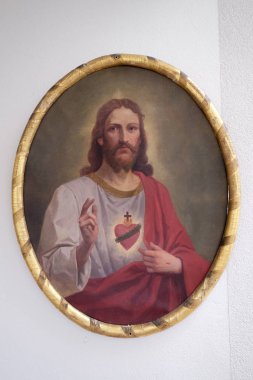 İsa'nın Kutsal Kalbi, Schmerlenbach'taki St. Agatha kilisesinde sunak, Almanya