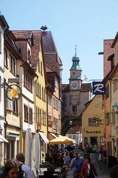 Středověké Město Rothenburg Der Tauber Bavorsku Německo — Stock fotografie