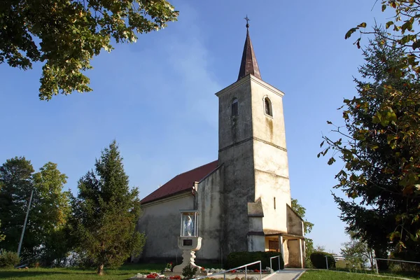 Igreja São Nicolau Gornji Miklous Croácia — Fotografia de Stock
