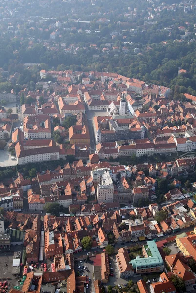Panorama Zagreb Avec Église Saint Marc Zagreb Croatie — Photo
