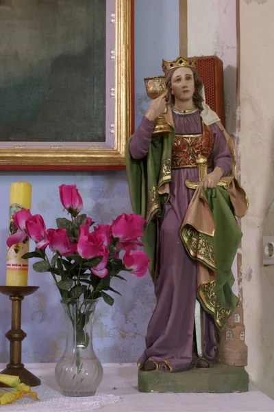 Hırvatistan Cirkvena Kentindeki Bakire Meryem Ziyareti Kilisesi Nde Aziz Barbara — Stok fotoğraf