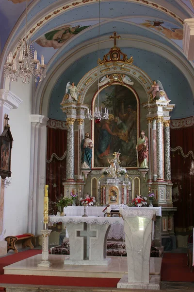 Igreja Visitação Virgem Maria Cirkvena Croácia — Fotografia de Stock