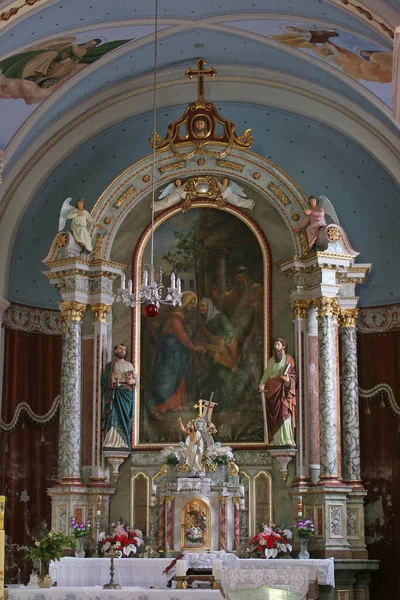 Kostel Navštívení Panny Marie Cirkveně Chorvatsko — Stock fotografie