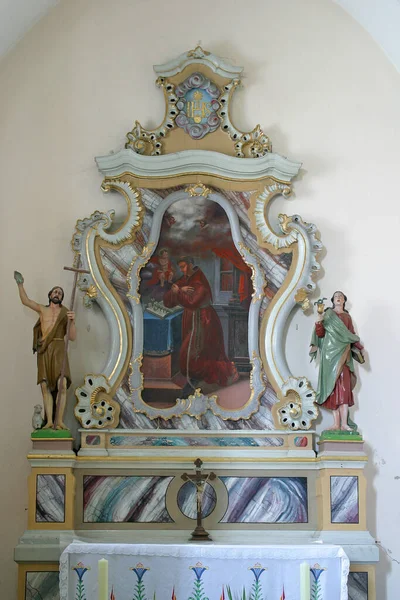 Altar Anthony Padua Church Vitus Brdovec Croatia — Stock Photo, Image