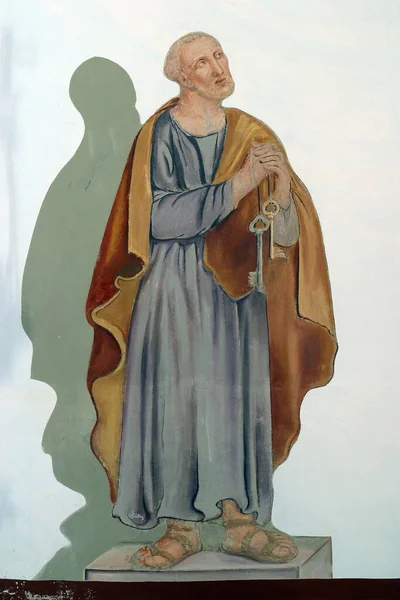 Piotr Ołtarz Główny Kościele Anny Rozga Chorwacja — Zdjęcie stockowe