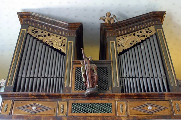 Orgue Église Sainte Catherine Alexandrie Zagorska Sela Croatie — Photo