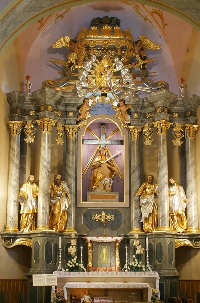 Altar Nuestra Señora Los Dolores Parroquia San Jorge Gornja Stubica — Foto de Stock