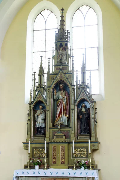 Ιερή Καρδιά Του Ιησού Στην Εκκλησία Του Αγίου Roch Στη — Φωτογραφία Αρχείου