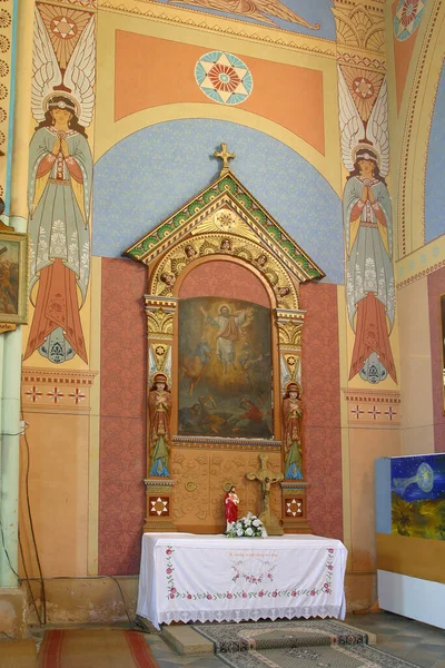 Altar Ascensão Jesus Igreja Dos Santos Três Reis Kraljev Vrh — Fotografia de Stock