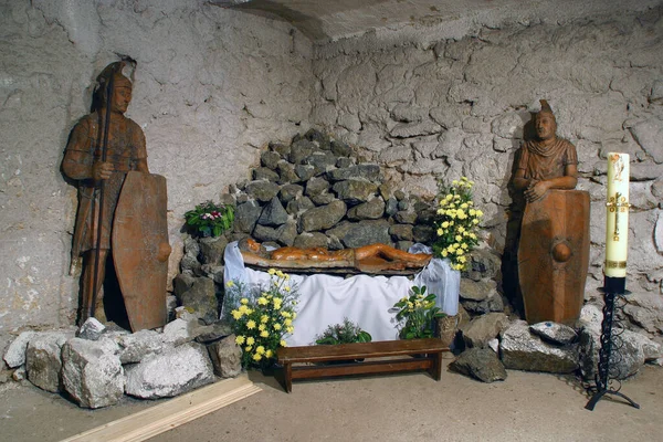 Tomba Cristo Nella Chiesa Santa Caterina Alessandria Stubicke Toplice Croazia — Foto Stock