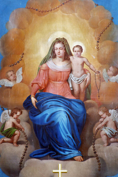 Королева Святого Розария, церковь Святого Иоанна Баптиста в Фаске, Хорватия