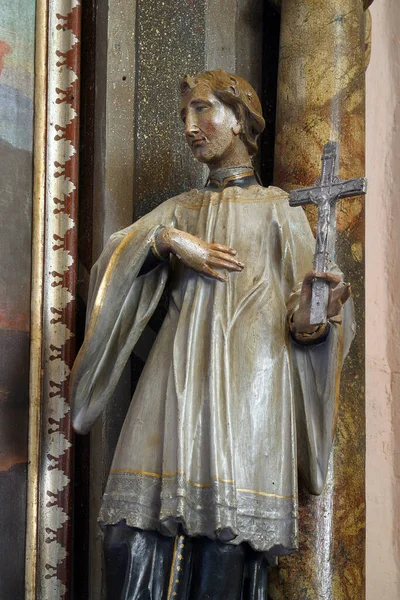 Statua San Aloysius Gonzaga All Altare San Michele Nella Chiesa — Foto Stock