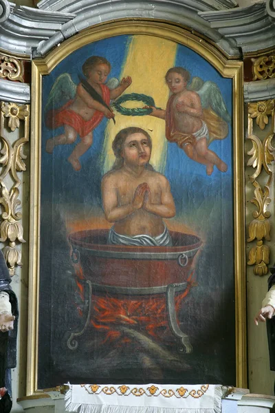 Άγιος Βίτος Κύριος Βωμός Στην Εκκλησία Του Αγίου Βίτου Στο — Φωτογραφία Αρχείου