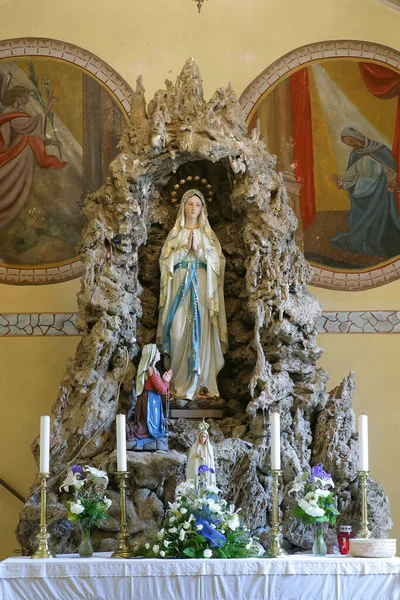 Our Lady Lourdes Saint Nicholas Parish Church Donja Zelina Croatia — Stock Photo, Image