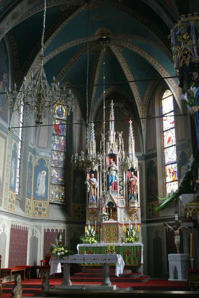 Altar Mayor Iglesia Parroquial Natividad Virgen María Granesina Croacia — Foto de Stock