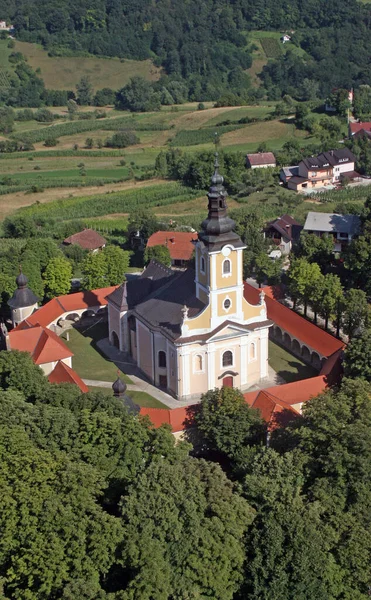 Kyrkan Vår Fru Jerusalem Trski Vrh Krapina Kroatien — Stockfoto