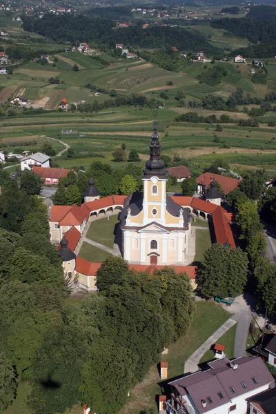Εκκλησία Της Παναγίας Της Ιερουσαλήμ Στο Trski Vrh Στην Κραπίνα — Φωτογραφία Αρχείου