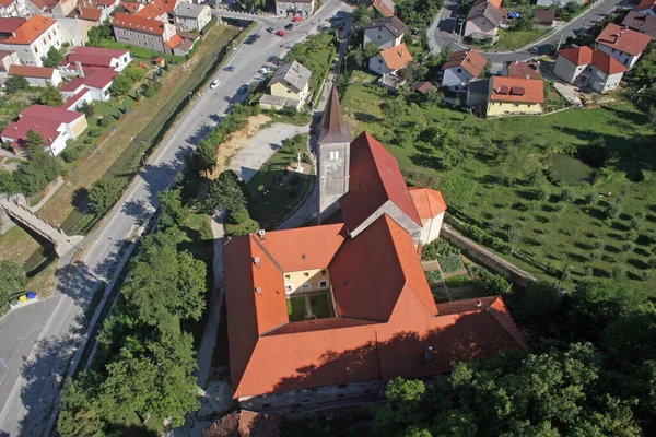 Iglesia Santa Catalina Alejandría Krapina Croacia — Foto de Stock