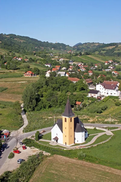 Heliga Treenighetens Församlingskyrka Radoboj Kroatien — Stockfoto