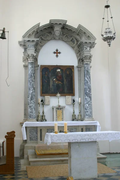 Igreja Santa Maria Novalja Croácia — Fotografia de Stock