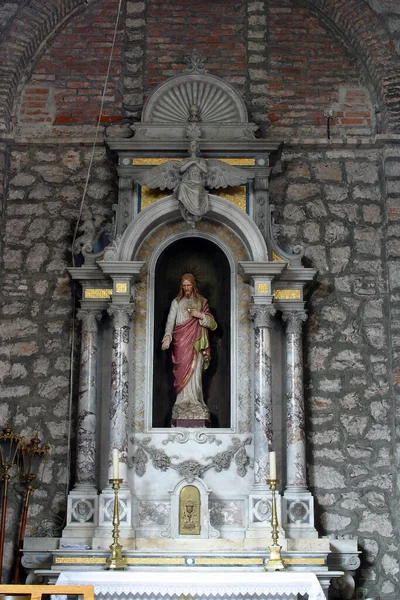 Altar Sagrado Coração Jesus Altar Igreja Paroquial Santa Catarina Alexandria — Fotografia de Stock