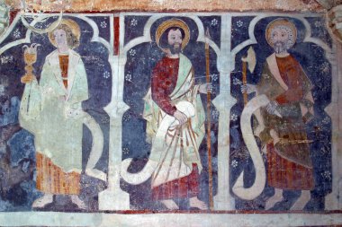 Hırvatistan 'ın Lobor kentindeki Our Lady of the Mountain Kilisesi' nde Fresco