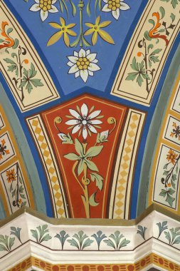 Hırvatistan 'ın Zabok kentindeki Helena kilisesinde Fresco dekorasyonu