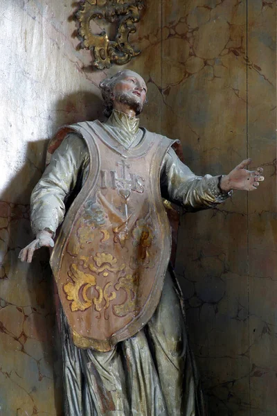 San Francesco Saverio Statua Dell Altare Maggiore Nella Cappella Della — Foto Stock