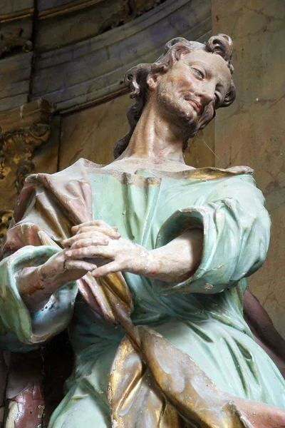 Saint Jean Evangéliste Statue Maître Autel Chapelle Notre Dame Des — Photo